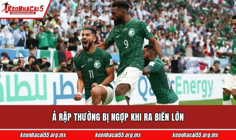 Ả Rập thường bị ngợp khi ra biển lớn