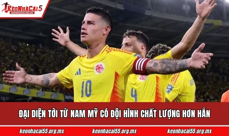 Đại diện tới từ Nam Mỹ có đội hình chất lượng hơn hẳn