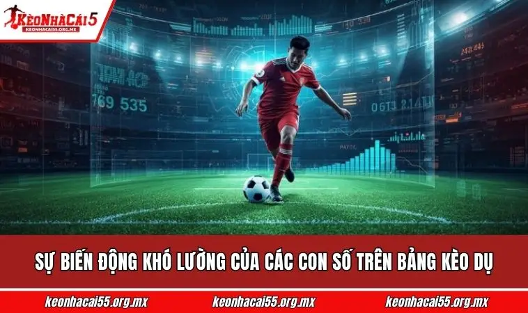 Sự biến động khó lường của các con số trên bảng kèo dụ
